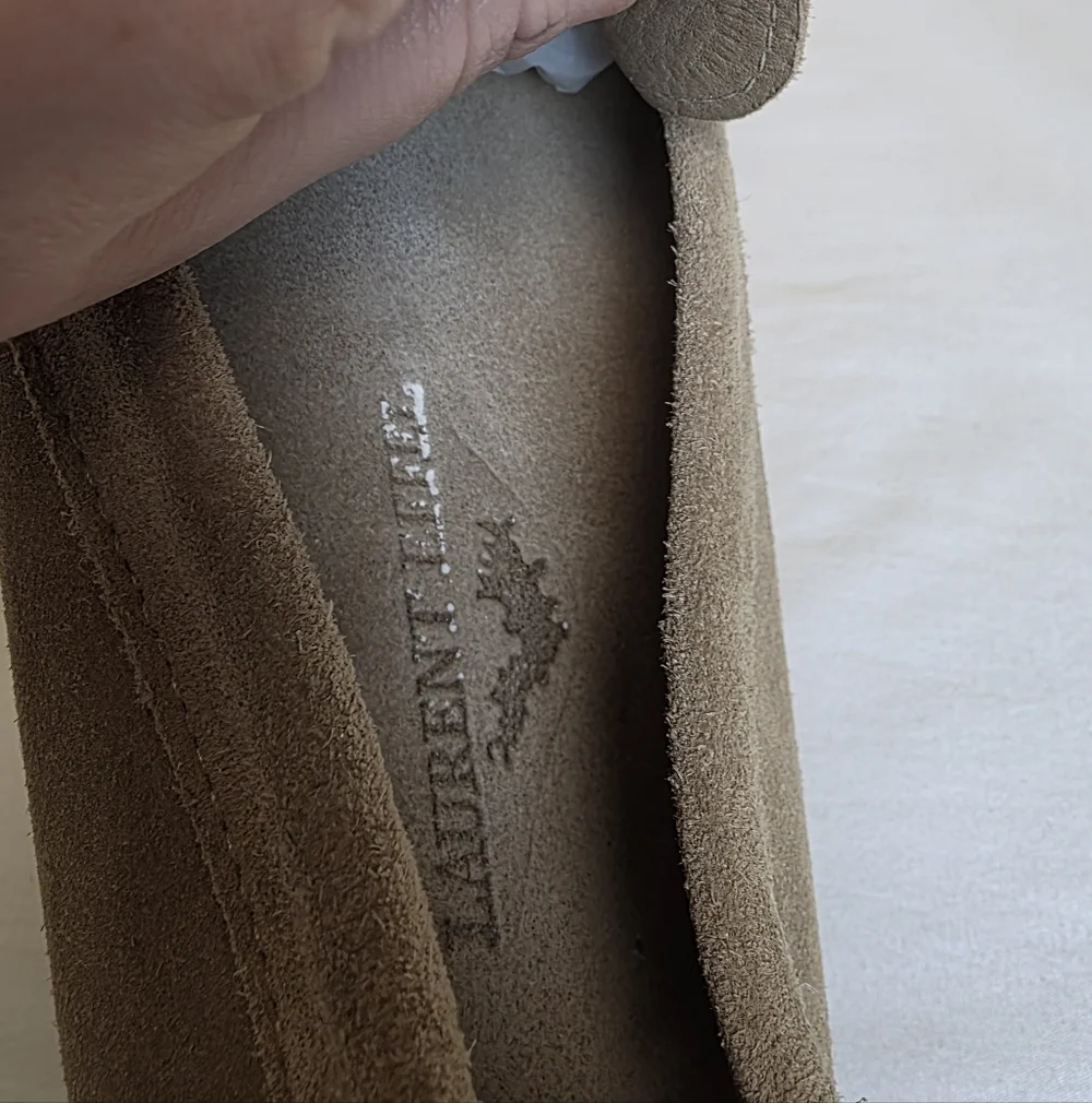 Laurent Effel Vintage Men's Tan Suede Slip On Loafers Size 11